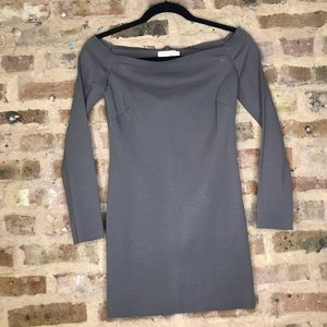 Off the shoulder long sleeve dress